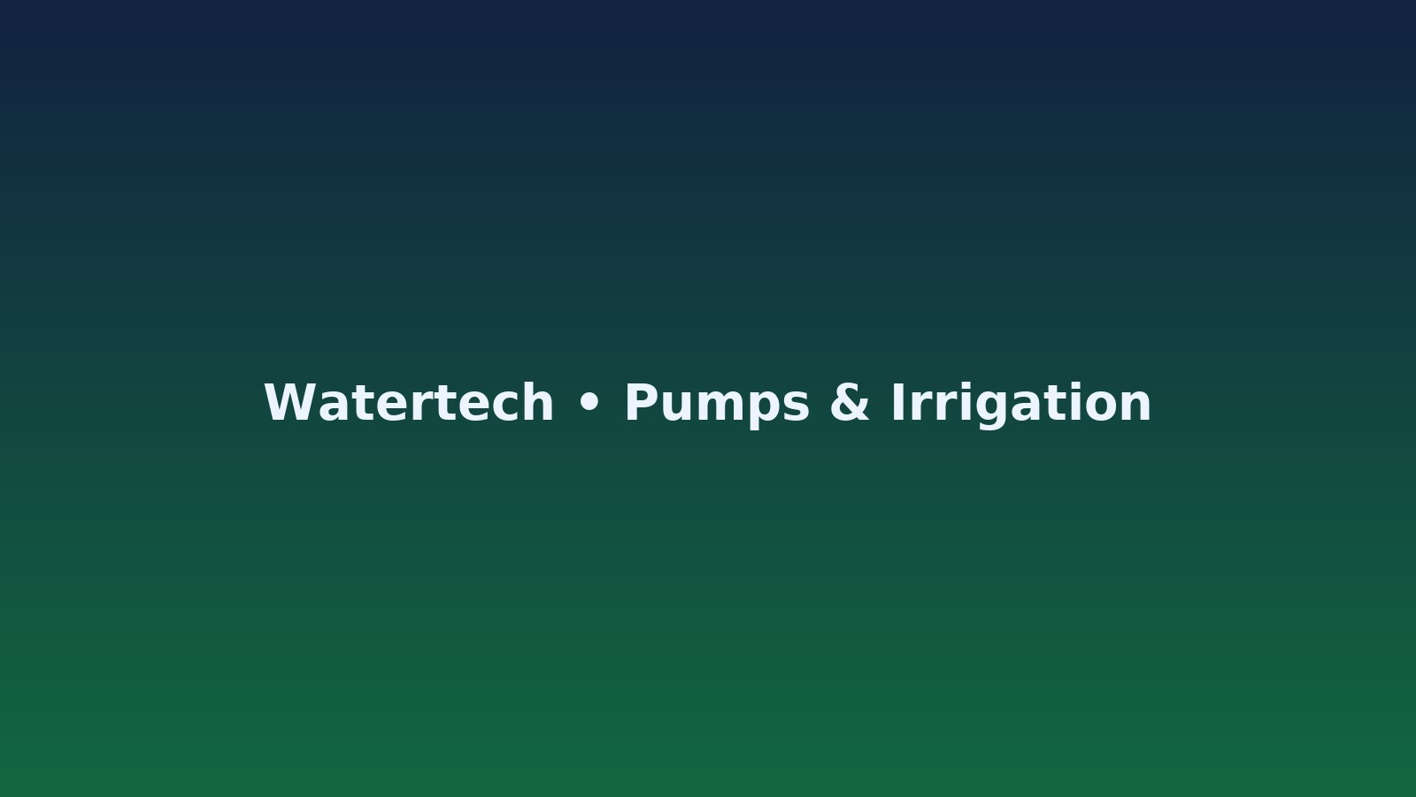 Irrigation hardware illustrating watertech distribution